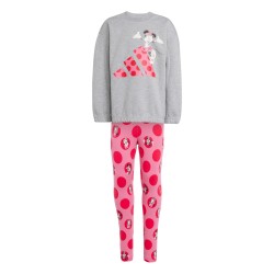 ADIDAS Chándal DISNEY MINNIE MOUSE Medium Grey Heather Pink Fusion Niño