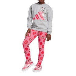 ADIDAS Chándal DISNEY MINNIE MOUSE Medium Grey Heather Pink Fusion Niño