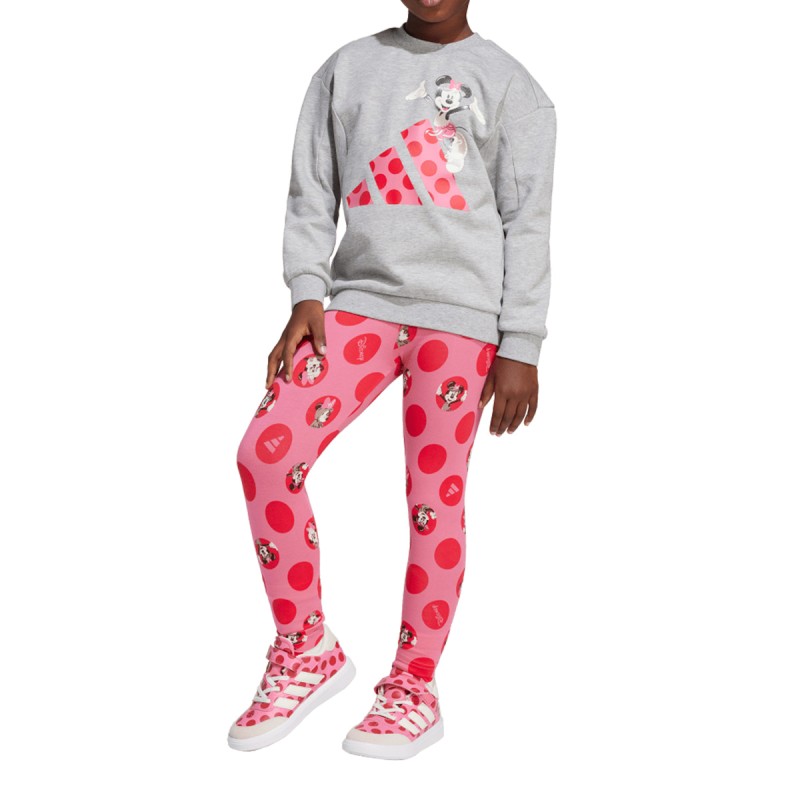 ADIDAS Chándal DISNEY MINNIE MOUSE Medium Grey Heather Pink Fusion Niño