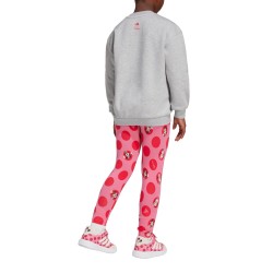 ADIDAS Chándal DISNEY MINNIE MOUSE Medium Grey Heather Pink Fusion Niño