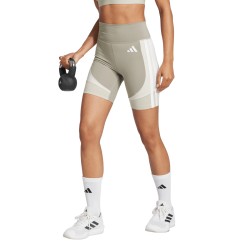 ADIDAS Mallas Cortas Optime Essentials Stash Pocket 7 Short Leggings Verde Putbei Mujer