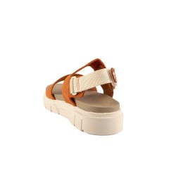 Timberland Sandalia Greyfield Piel Naranja Medium Orange Suede Mujer