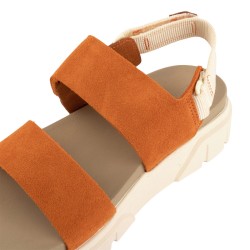 Timberland Sandalia Greyfield Piel Naranja Medium Orange Suede Mujer