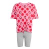 ADIDAS Chándal Conjunto Camiseta Y Mallas Cortas ADIDAS Disney Minnie Mouse Rosa Pink Fusion Niño