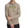 Under Armour Sudadera UA Rival Terry Logo Hood Beige Hombre