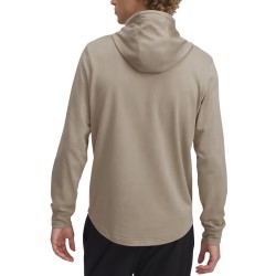 Under Armour Sudadera UA Rival Terry Logo Hood Beige Hombre