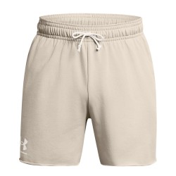 Under Armour Pantalón Corto Rival Terry 6 Shorts Beige Hombre