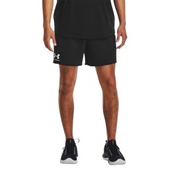 Under Armour Pantalón Corto Rival Terry 6 Shorts Negro Black Hombre