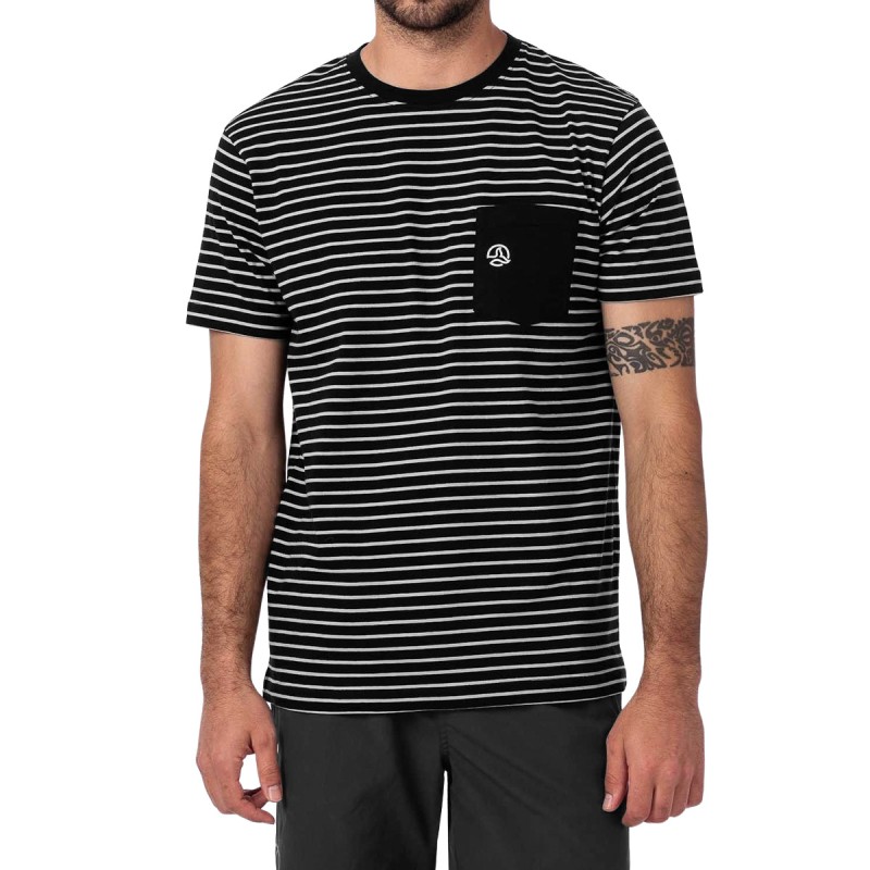 Ternua Camiseta Cape Spear T M Negro Blanco Black Hombre