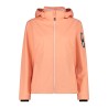Campagnolo Softshell Ligero Detachable Hood Rosa Salmone Mel Mujer