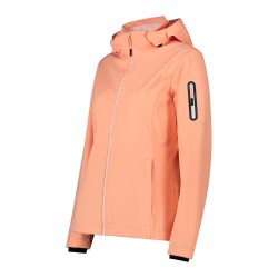 Campagnolo Softshell Ligero Detachable Hood Rosa Salmone Mel Mujer