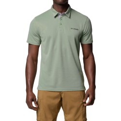 Columbia Polo Nelson Point Verde Hombre