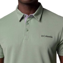 Columbia Polo Nelson Point Verde Hombre