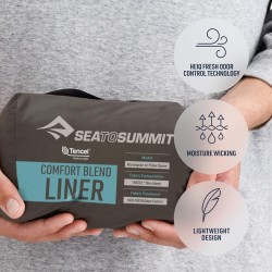Sea To Summit Saco Sábana Comfort Rectangular Azul