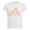 ADIDAS Camiseta Seasonal Essentials T Flores Blanco White Multicolor Niña