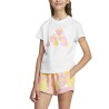 ADIDAS Camiseta Seasonal Essentials T Flores Blanco White Multicolor Niña