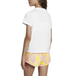 ADIDAS Camiseta Seasonal Essentials T Flores Blanco White Multicolor Niña