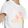 ADIDAS Camiseta Seasonal Essentials T Flores Blanco White Multicolor Niña