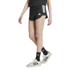ADIDAS Short Cut 3-Stripes Fitted Shorts Negro Black White Mujer