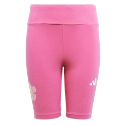 ADIDAS Mallas Cortas Seasonal Essentials Biker Flores Rosa Pink Fusion Niña