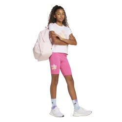 ADIDAS Mallas Cortas Seasonal Essentials Biker Flores Rosa Pink Fusion Niña