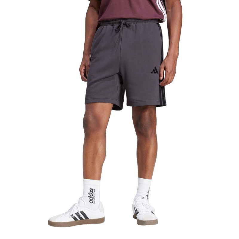 ADIDAS Pantalón Corto Chándal M Essential French Terry De 3 Rayas Gris Strata Grey Hombre