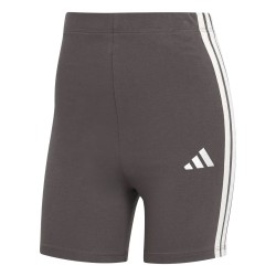 ADIDAS Mallas Cortas Essentials High Waisted Biker Gris Grey Strata White Mujer