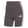 ADIDAS Mallas Cortas Essentials High Waisted Biker Gris Grey Strata White Mujer