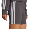 ADIDAS Mallas Cortas Essentials High Waisted Biker Gris Grey Strata White Mujer
