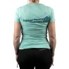 Trangoworld Camiseta Maceda Verde Turquesa Mujer