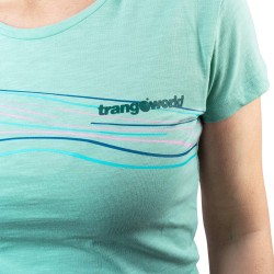 Trangoworld Camiseta Maceda Verde Turquesa Mujer