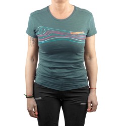 Trangoworld Camiseta Maceda Gris Verdoso Mujer