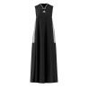 ADIDAS Vestido Largo Tiro Cut Soft Mesh 3 Bandas Negro Black Mujer