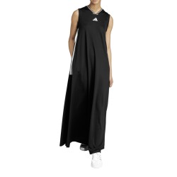 ADIDAS Vestido Largo Tiro Cut Soft Mesh 3 Bandas Negro Black Mujer