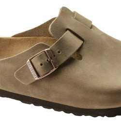 Birkenstock Sandalia Zueco Boston Leoi Marrón Tabacco Brown Hombre