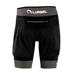 Lurbel Pantalón Corto Samba Shorts Negro Gris Marengo Hombre