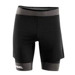 Lurbel Pantalón Corto Samba Shorts Negro Gris Marengo Hombre