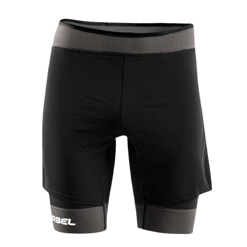 Lurbel Pantalón Corto Samba Shorts Negro Gris Marengo Hombre