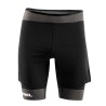 Lurbel Pantalón Corto Samba Shorts Negro Gris Marengo Hombre