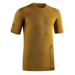 Lurbel Camiseta Halo Short Sleeves Amarillo Ámbar Negro Hombre