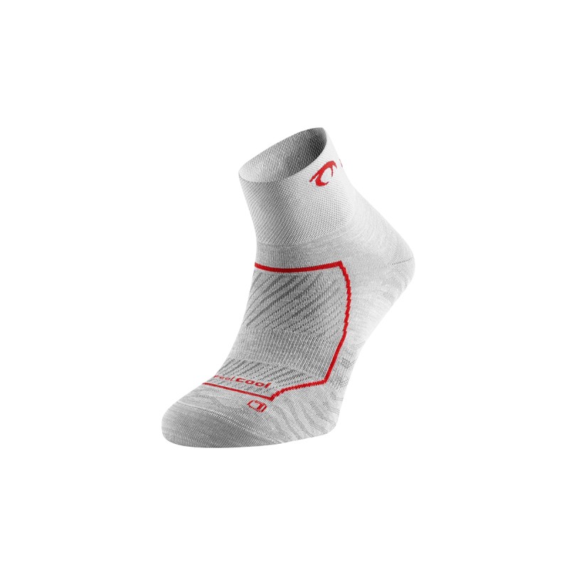 Lurbel Calcetines Race Three Gris Rojo Ice Grey Red