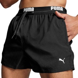 Puma Bañador Swim Men Logo Short Length Negro Black Hombre