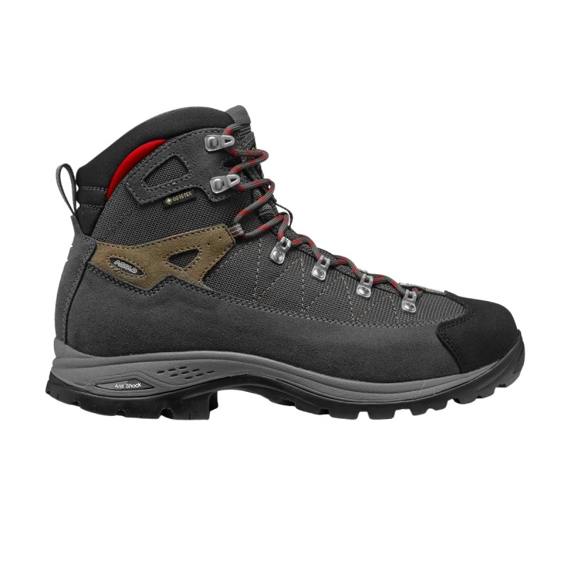 Asolo Bota Finder GV Gore-Tex Gris Rojo Graphite Gunmetal Hombre