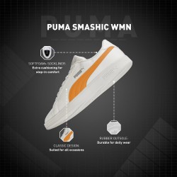Puma Zapatillas Smash 3.0 L Jr Blanco Naranja White Bringh Melon Niño