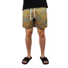 Puma Bañador Swim Printed Mid Shorts 1p Naranja Verde Orange Mint Hombre