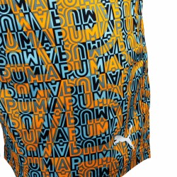 Puma Bañador Swim Printed Mid Shorts 1p Naranja Verde Orange Mint Hombre