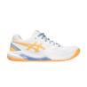 Asics Zapatilla Gel-Dedicate 8 Pádel Blanco Naranja White Orange Glow Mujer