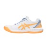 Asics Zapatilla Gel-Dedicate 8 Pádel Blanco Naranja White Orange Glow Mujer