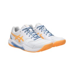 Asics Zapatilla Gel-Dedicate 8 Pádel Blanco Naranja White Orange Glow Mujer