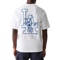New Era Camiseta Oversized LA Dodgers MLB Floral Graphic Blanco